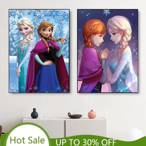 Disney Cartoon Frozen Aisha Print Home Decoration Canvas Painting Wall Art Posters and Prints Wall Art Picture for Living Room