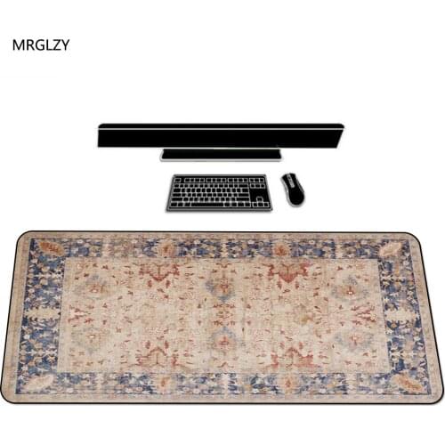 MRGLZY Beautiful Persian Carpet Design Unique Gamer Mouse Pad Keyboard Pad Large Lengthened Mouse Pad 300X800MM Mouse Mat