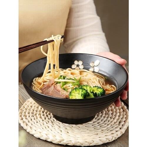 Creative Ramen Bowl Ceramic Soup Bowl Large Household Noodle Bowl Beef Noodle Bowl Hat Bowl Instant Noodle Bowl