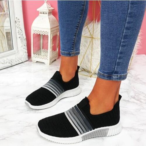 Sneakers Women Casual Shoes Mesh Air-Cushion Flat Anti-Slip Women Sneakers Outdoor Jogging Trainer Female Vulcanized Shoes
