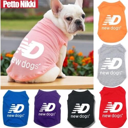 Summer Pet Dog Dog Vest Brand New Dogs Pet Clothes For Puppy Breathable T-shirt Vest For Small Medium Dogs Bulldog Pug Outdoor