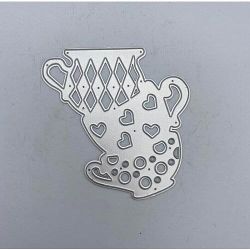 Metal Cutting Die Teacup Decoration Scrapbook Album Paper Card Craft Embossing