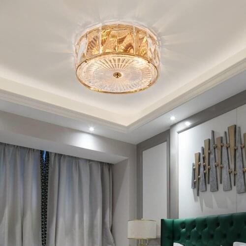 New modern minimalist small dining room lamp round creative long glass ceiling lamp corridor aisle balcony lamps