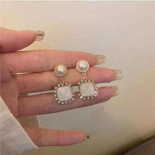 S925 needle earring 2021 new fashion retro earrings temperament clip no piercings for women