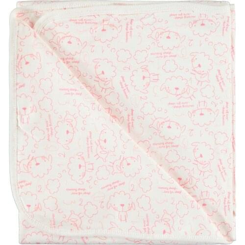 Seasonal Knitted Top Interlock Plain Blanket and Swaddle Warmly Squishy Kujju Baby Blanket 80x90 Cm