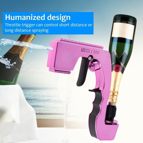 Champagne Wine Sprayer Squirt Gun Bottle Beer Vacuum Stopper Shoot Drinking Ejector Feeding Party Club Bar Game Kitchen Gag Toys