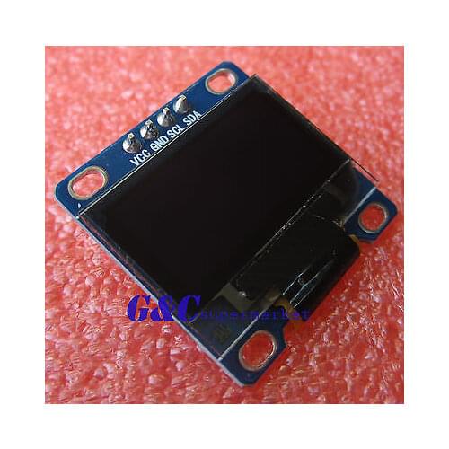 Blue 3-5V 0.96" I2C Serial 128X64 OLED LCD LED Display Module diy electronics