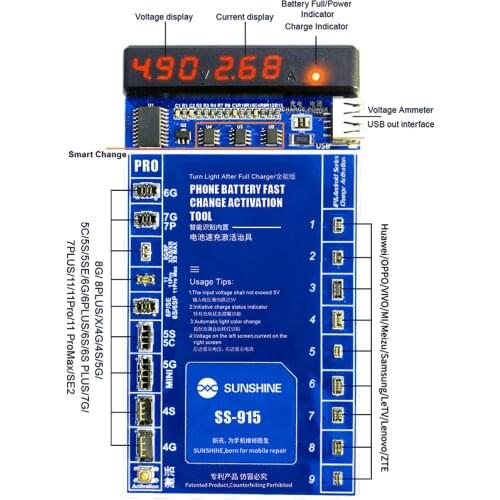 SS-915 Smart Phone Built-in Battery Activation Fast Charging Applicable To Full Range Of Android /IP4-11/11 Pro Fast Charging