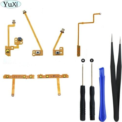 YuXi Replacement Cable For Nintend Switch Joy Con SL SR Flex Cable For NS Controller ZR ZL L Button Key Ribbon Left & Right+Tool