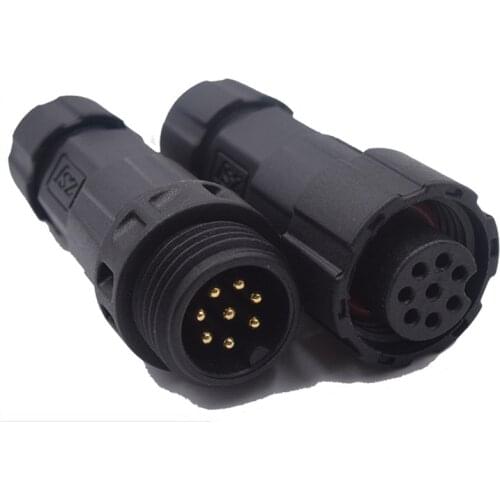 IP68 Waterproof Connector Push-pull Self-locking Make Female Connector Welding Free Quick Connected for Outdoor Lights