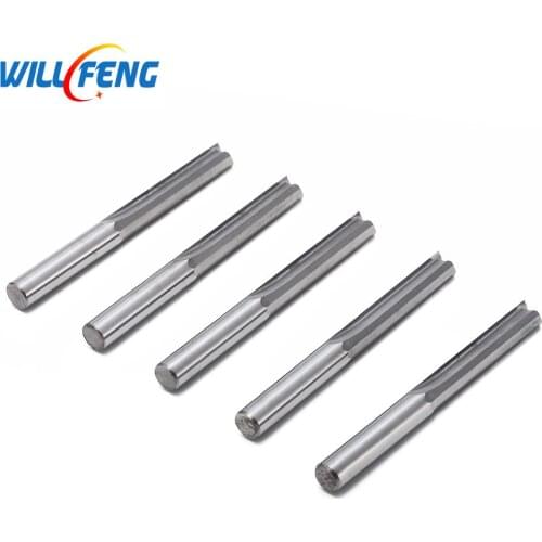 Will Feng 3.175mm 2 Straight Flute Bit 10pcs/lot CNC Router Straight Slot Tungsten Steel Milling For Cut MDF Hardwood