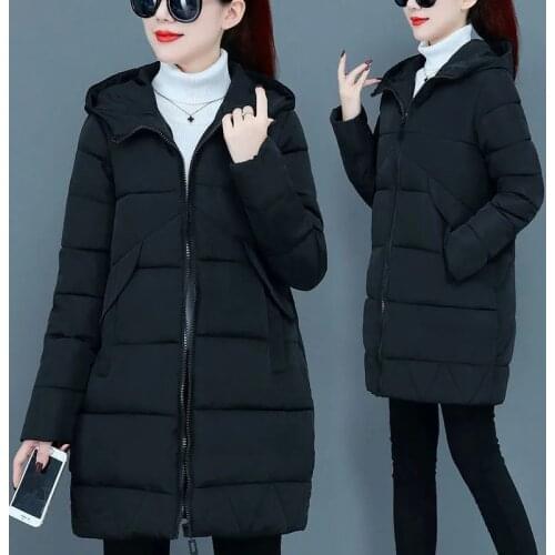 2021 New Winter Jacket Parkas Women Long Coat Hooded Parka Thick Warm Cotton Padded Female Casual High Quality Jacket Outwear