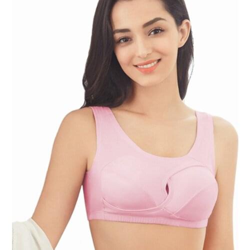 Women Soft Cotton Bra Plus Size Seamless Push Up Underwear Breathable Sleep Solid Bralette Beauty Back Large Brassiere 5XL 6XL