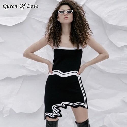 2021 Summer Fashion Streetwear Knitted Skirt Suit Casual Ladies Runway 2 Piece Women Crop Top And Irregular Skirts Matching Set