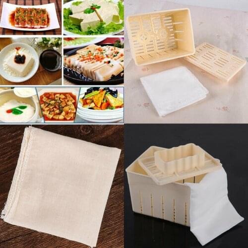 1Pcs DIY Tofu Press Mold Homemade Plastic Tofu Making Cooking Homemade Kitchen Box Tofu Box Set Mold Tool Plastic N7K3