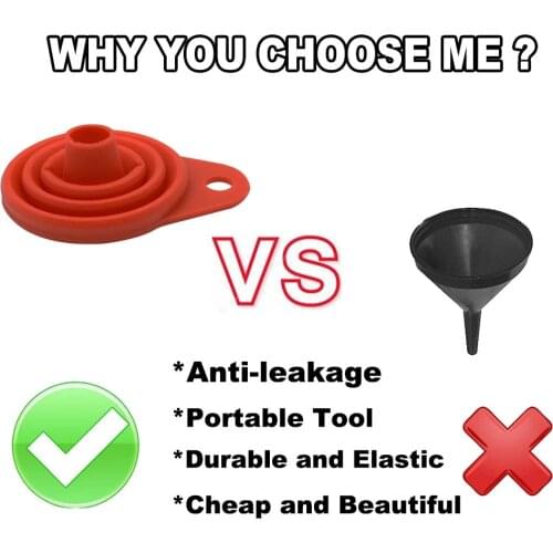 Oil Fuel Car Funnel 1 Pcs 7.5cmX8cm Collapsible Diesel Folded Gasoline