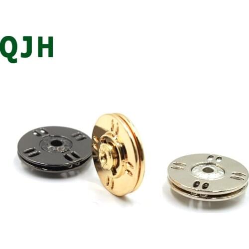 High Quality 10pcs Metal Snap Button,18mm/20mm/25mm Plating Invisible Hollow Buttons Clothing DIY Handwork Sewing Accessories