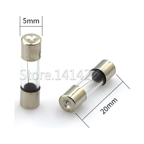 10Pcs 5x20mm Fast Quick Blow Glass Tube Fuse Assorted Kit Fast Blow Glass Fuses 1A 2A 3A 5A 6A 8A 10A 12A 15A 20A/250V 5*20 mm