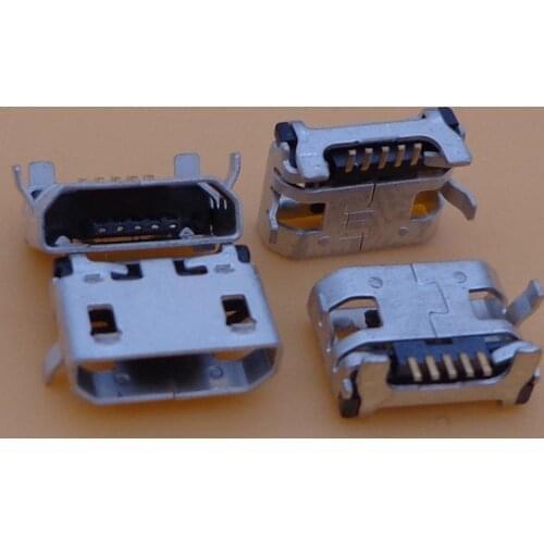 100pcs Micro Mini USB Charge Charging Port Jack Socket Connector For Alcatel OneTouch PIXI 4 5012 5012G OT5012 OT 5012