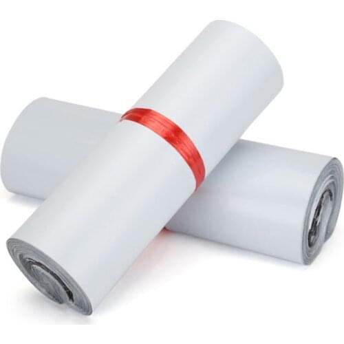 20Pcs/Lot Mailer Postal Waterproof Bag 34cm*46cm White Courier Bags Storage Bags Plastic Poly Envelope Mailer Postal Organizer