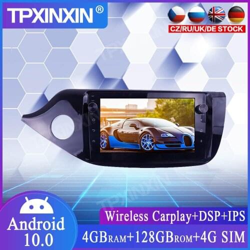 4+128G For KIA CEED 2012-2016 Android 10.0 GPS IPS Car GPS Multimedia Player Head unit Audio Radio Navigtion Tape Recorder DSP