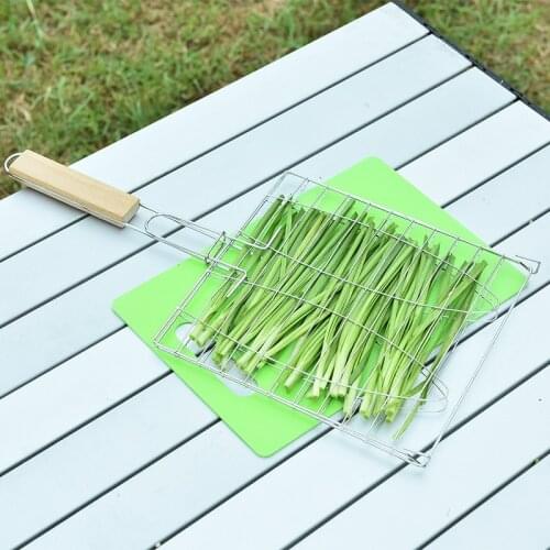 40*23.5cm bbq Grill For kitchen Barbecue tools bbq barbecue net barbecue net clip grilled fish barbecue clip grilled fish clip