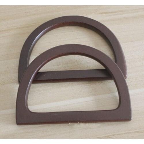 D Shape Small Wood Purse Parts Bag Handle Nice Vintage DIY Handbag Accessories Obag Wood Handles For Handbags Replacement