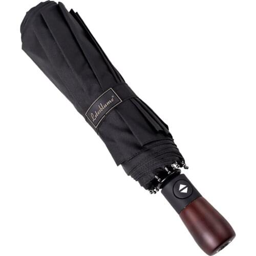 Exports Of Germany 10 bone Fully-automatic Double Layer Umbrella Outdoor Large Double Folding Umbrella Male Dual Sun Umbrella