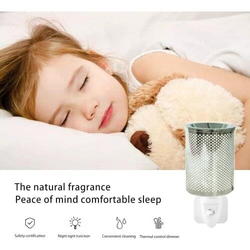 Electric Wax Melt Burners ,Plug In Metal Wax Melt Warmer For Scented Wax, Candle Oil Burner With Two Spare Bulbs (Silver))