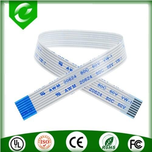 Free Shipping FFC cable 6pin 7mm width 200mm long same side contact 1pcs/lot