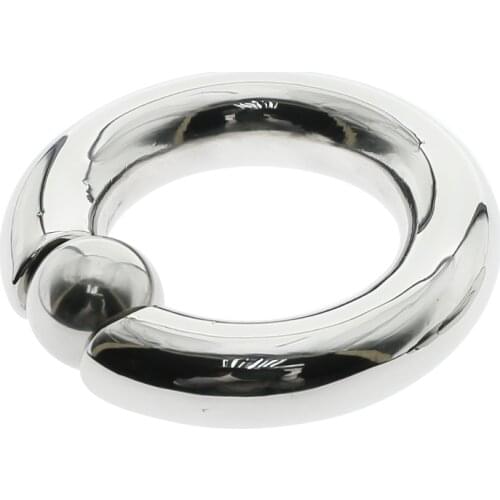 310g BDSM Stainless Steel Penis Lock Cock Ring Heavy Duty Weight Metal Ball Stretcher Scrotum Delay Ejaculation Sex Toy for Men