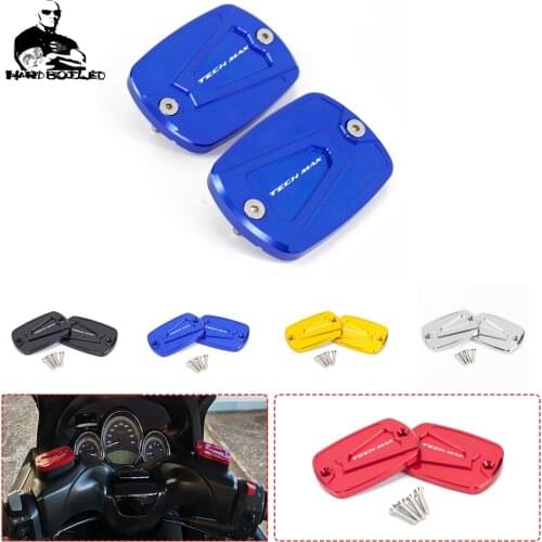 Motorcycle Front Brake Fluid Fuel Reservoir Tank Cap Cover For YAMAHA T-Max 560 TMAX 560 Tmax560 TechMax 2020 2021 Logo Tech Max