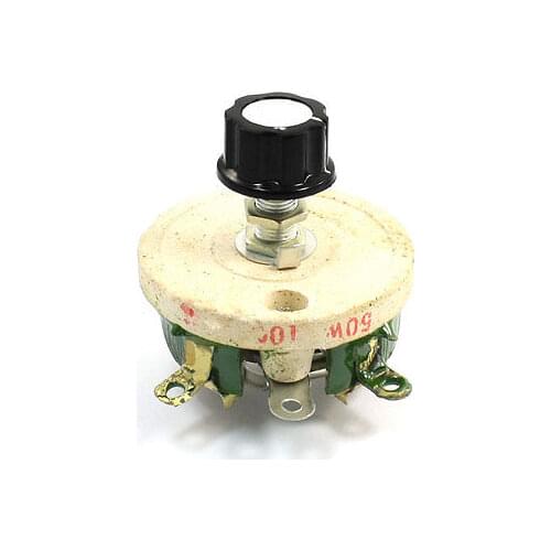Wirewound Ceramic Potentiometer Variable Rheostat Resistor 50W 100 Ohm