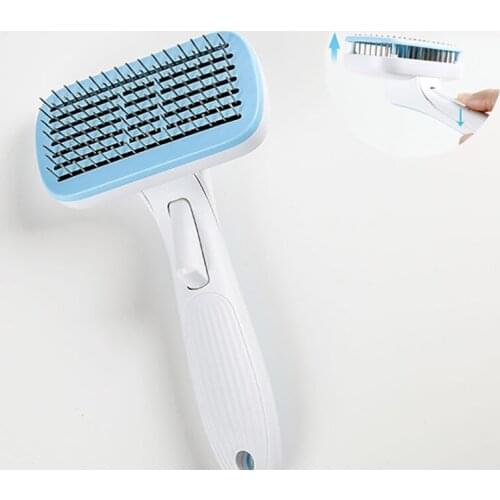 Dog Care Comb Pet Hair Remover Cat Hair Finishing Brush Button Hair Removal Needle Massage Cleaning and Finishing