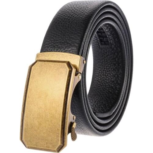 New Famous Brand Belt Men Top Quality Genuine Luxury Leather Belts,Strap Male Metal Automatic Buckle Designer Belt LY136-22057-5