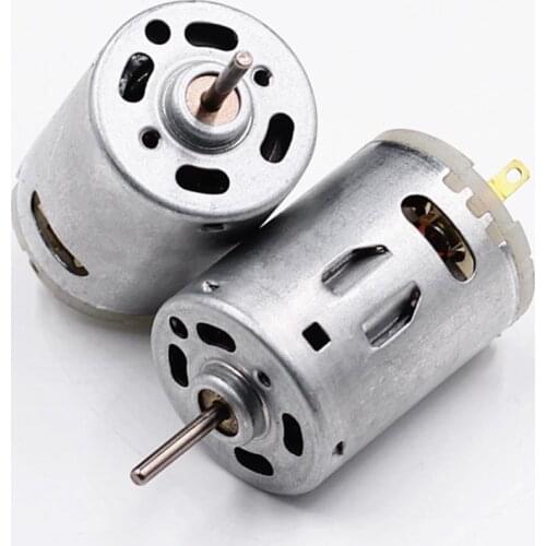 RS-385 12V Brush DC Motor High Speed Micro DC Motor Brushed Metal Stainless Steel Gear Motor For Electric Appliance Tools Parts