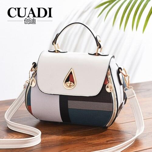 Womens bag new 2021 fashion spring and summer personalized printing shoulder slung Korean handbag