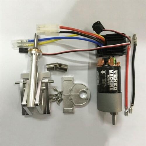 Lead Screw Clutch Lift Motor ESC Kit for 1/14 Tamiya Trailer Dumper Truck Tractor RC Car Accessories