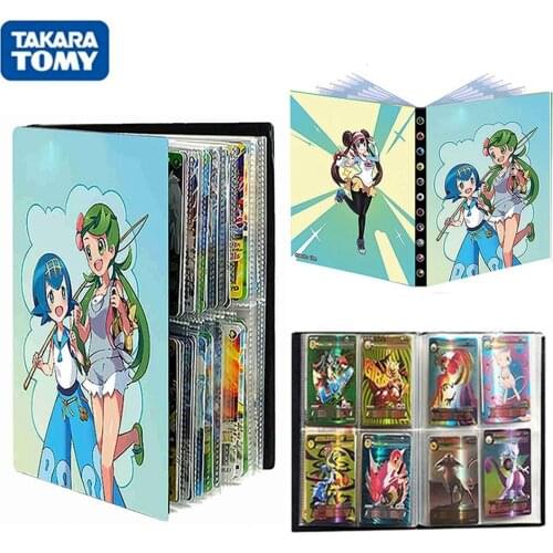 TAKARA TOMY 240Pcs Pokemon Cards Album Book Game Card VMAX GX Capacity Collection Toys Anime Kawaii Pokemons Girl Folder Toy Kid