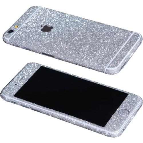 Glossy full body sticker Reverse and reverse film Protective skin for iphone 6 4.7 inch (Silver)