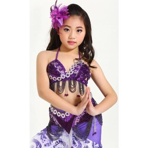 Newest Childrens Performance Dancewear Childrens Performance Costume Set Belly Dance Set 2pc/3pc