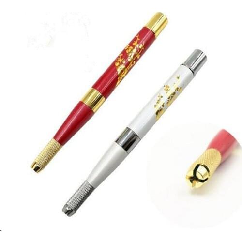 3 Pcs Factory price permanent tattoo eyebrows pen with 30 pins needles with free shipping