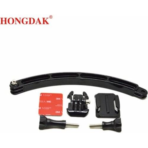 Camera Accessories Helmet Arm Base Mount with 2pcs Thumb Screws for GoPro Hero 5 4 3+ 3 2 1