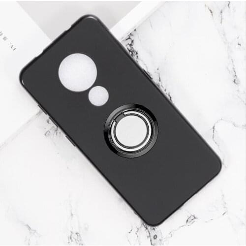For Nokia 7.2 Back Ring Holder Bracket Phone Case Cover Phone TPU Soft Silicone Cases for Nokia 6.2 6.3"