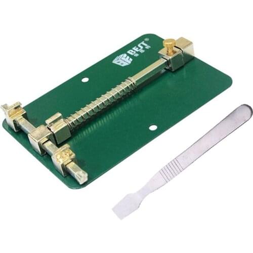 PCB Holder Jig Scraper For Cell Phone Circuit Board Repair Clamp Fixture Stand Tools+Metal solder paste scraper