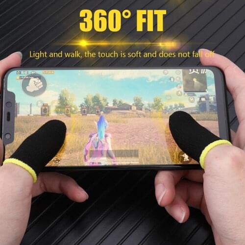 Breathable Game Controller Finger Sleeve For Pubg Game Touch Screen Non-Scratch Mobile Game Finger Cover Sweat Proof Thumb Glove