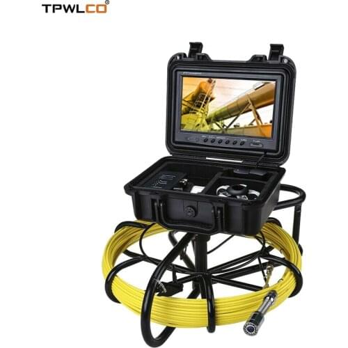 9" LCD Screen 20m Cable 23mm Piping Endoscope Camera With DVR For Video Pipe Inspection Equipment System