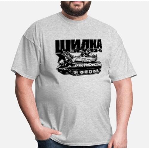 Russian ZSU-23-4 "Shilka" Self-propelled Antiaircraft Gun T-Shirt. Summer Cotton O-Neck Short Sleeve Mens T Shirt New S-3XL