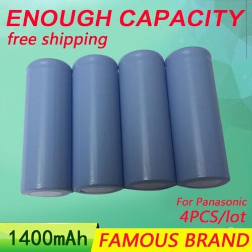 Golooloo 4Pcs/Lot 3.7V 1400Mah rechargeable Battery 18500 battery 3.7V For lashlight Wholesale Safe Li-Ion