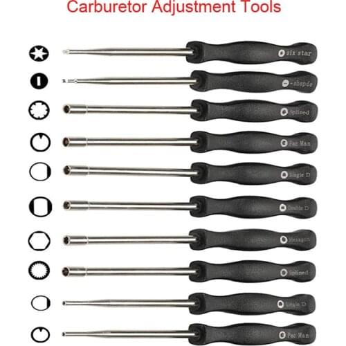 Carburetor carb Adjusting hand Tool Pac Man Double D Hexagon Hex Socket Screwdriver Driver Chainsaw Speed Adjustment Repair Tool